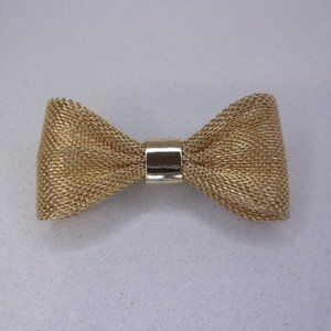 Vintage Gold Mesh Bow Bead Clasp